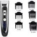 Professional Rechargeable Digital Hair Trimmer - Men's Cordless Hair Clipper with Adjustable Ceramic Blade | International Shipping Available - Buy Online on GoSupps.com
