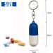 2 Pack Portable Mini Pill Case Keychain - Travel-Friendly Vitamin & Medicine Holder for Camping & First Aid - Buy Online on GoSupps.com