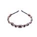 Lurrose Elastic Hair Bands Fashion Headbands Rhinestone Headband Glass Crystal Shiny Hairband Hair Hoop Hairpiece Hair Jewelry Accessories for Girls Women (Black) Elastic Hair Ties