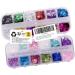 CHUANGOU 24 Color 3D Butterfly Nail Glitter & Sequins | Holographic Nail Art & Body Glitter for International Shipping - Buy Online on GoSupps.com