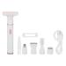 Electrical epilator for women Angrek 9 pieces 5 in 1 electrical epilator for women noise low -arm body epilator for face nose hair eyebrows whole body