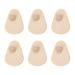 6 Pieces Hammer Toe Straightener Toe Splint Toe Regulator Hammer for Crooked Toes Hammer Toes Claw Toes and Overlapping Toes Beige 1 Hole