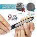 Miwiam Nail Files Set | 2 Zones (Coarse & Fine) | Rust-Free Residue-Free | Smooth Nail Surfaces | Durable Black & Lilac Design | International Shipping Available - Buy Online on GoSupps.com