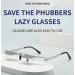 Lazy Glasses Prism - Watch TV Read & Browse Comfortably Lying Down | Upgrade to Lighter Clearer Spectacles for Neck Relief (Silver - Buy Online on GoSupps.com