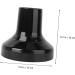 Baluue 3 Pcs Hair Styling Hood Protective Cover Salon Hair Dryer Cover Hair Dryer for Curly Black Abs 16x15cmx3pcs Blackx3pcs - Buy Online on GoSupps.com