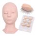 3 Pair Realistic Eyelash Training Heads with Removable Eyelids & Lashes - Perfect for Makeup & Eyelash Extension Practice | International Shipping Available - Buy Online on GoSupps.com