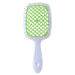 Comb Fluffy Shaped Comb Mesh Comb Wide Tooth Air Cushion Comb Massage Hair Brush Styling Tool Wide Tooth Comb (Color : White Green)