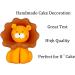 Lion Cake Topper - Edible Fondant Safari Jungle Cupcake Birthday Decoration with an Edible Glue - Baby Shower Party Supplies - Buy Online on GoSupps.com