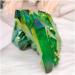 Room Decoration Green Electroplated Natural Crystal Cluster Specimen Raw Rock Quartz Flowers Aura Stones Gift Modern House Decor Great Choice for Home Decoration (Size : 300-400g) - Buy Online on GoSupps.com