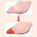 3 Pair Toe Inserts for Loose Shoes | Shoe Fillers for Men & Women | Comfortable Foam Toe Cushions - Half-Size Insoles (Orange Round - Buy Online on GoSupps.com