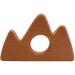 Wendysun 2pcs Cartoon Wood Teether - Natural Animal Mountain Shape Baby Teething Toy - Buy Online on GoSupps.com