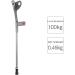 Lightweight Forearm Crutches Height Adjustable Arm Cuff Crutch Ergonomic Design Comfortable on Wrist Non Skid Adult Walking Crutches Surprise Gift - Buy Online on GoSupps.com
