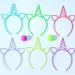 hgnxa Thin Side Unicorns Headband Luminous Hair Hoop Fashion Women Halloween Party Hairstyle Lightweight Light up Headwear - Buy Online on GoSupps.com