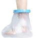BESUMYN Waterproof Foot Cast Cover for Shower Watertight Plaster Foot Dressing Protector for Toe Ankle Wound Reusable Cast Bag Keep Wounds & Bandage Dry One Size