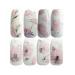 Nail Art Decal Sticker 2 Sheets 3D Nail Art Stickers Nail Art Decals DIY Decorations Water Transfer Nail Care Adhesive Manicure Stickers