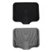 Ciieeo 8 Pcs Soap Drainer Anti-slip Soap Holder Household Soap Rack Silicone Soap Dish Soap Bar Holder for Shower Soap Dish for Shower Silicone Soap Holder Drain Silica Gel Decorate Black Greyx4pcs 12.2X10X2.2CMx4pcs