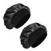 Admitry 2 pieces satin hair hood bonnet for the night sleeping hood silk soft silk hood for sleeping bonnet sleep cap breathable sleeping hat women girls (black)