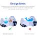 Vicloon Reusable Baby Swimming Diapers - Adjustable & Washable 2-Pack (0-3 Years) - Blue Universe/White Robot - Buy Online on GoSupps.com