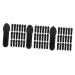 Healeved 300 Pcs Mini Eyeshadow Swab Eyelash Spoolie Mascara Wand Eyeshadow Plastic Black