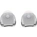 Rongweiwang 2-Pack Plastic Bathroom Razor Holder & Shaver Storage Rack - Clear Shaving Organizer - Buy Online on GoSupps.com