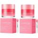 (Must - Have) 2PCS Lip Sleeping Mask Double Effect Lip Mask Overnight for Dry Lip Masks Treatment Care With Lip Scrubs Exfoliator & Moisturizer Peeling Lip Primer