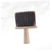 1pc Vintage Hair Brush for Broken Hair & Facial Cleaning - Wooden Hair Duster for Salons & Shaving - Brown Hair Removal Brush - Buy Online on GoSupps.com