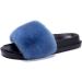 Fluffy Sliders Womens Fur Slippers Warm Comfortable Soft for Women Slides Flip Flop Indoor Furry Home Slippers Fluffy Sandals Winter Plush Shoes for Indoor Outdoor Fashion Sandals (C 25CM) (B 25.5C B 25.5CM - Buy Online on GoSupps.com