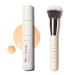 HALEYS Skin Tint Set (Light Neutral): Re-invent Sheer Tinted Marula Oil Skin Tint Tinted BB Moisturizer Face Oil Hydrating Glowing Skin Brilliant Kabuki Brush Streak-free Blending Buff Blurs