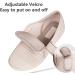 EDCYF Women's Diabetic Walking Shoes | Adjustable Closure | Breathable Mesh | 6.5 Wide Beige - Buy Online on GoSupps.com