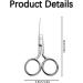 Professional Stainless Steel Facial Hair Scissors - Small Round Ended Scissors for Nose, Ear, Eyebrows, Beard, and Eyelashes - Buy Online on GoSupps.com