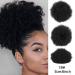 Shop Inch Afro Hair Bun Ponytail Extensions - Natural Synthetic Curly Donut Hairpiece for Black Women | Clip-In 1B - Buy Online on GoSupps.com