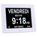 SENXINGYAN 8 inch digital alarm clock digital calendar (8W)