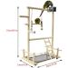 Parrots Playstand Bird Playground Wood Perch Gym Stand Playpen Ladder with Toys Exercise Playgym for Conure Lovebirds - Buy Online on GoSupps.com