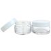 Beauticom 24 Pieces Clear Jars Set - 20G/20ML with White Lids for Lotion Creams Toners & Lip Balms - BPA Free | Ideal for Makeup Samples & International Shipping - Buy Online on GoSupps.com