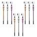 Lurrose 9-hour double-sided eyeshadow brush make-up brush brush multifunctional tool double-headed eyebrow brush simple eyelash comb plastic eyeshadow brush multi-purpose