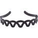Set of 2 Women Girls Hard Plastic Headband Hair Hoop Black and Brown High-grade Headwear Hairband (Style C#) - Buy Online on GoSupps.com