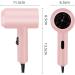 YOXIER Hair Blow Dryer Quick Drying Low Noise Lightweight Hot Air Hair Care Travel Blow Dryer Compatible with Women Pink - Buy Online on GoSupps.com