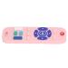 TV remote controls biting toys skills develop silicone baby control biting toys cartoon texture for outdoor use for toddlers (pink)