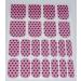 Chic Nails Polka Dot Vinyl Foils Nail Wraps - Trendy Black on Pink Design - Buy Online on GoSupps.com