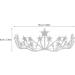 Frcolor Crystal Rhinestone Tiara Crown | Star Bridal Wedding & Pageant Queen Headband - Shop Internationally! - Buy Online on GoSupps.com