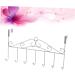 PRETYZOOM Hanging Hooks Hook Over Door Clothes Hanger Rack Over The Door Hanger Coat Hanger Rack No Trace Towel Rack Metal Hangers medium White - Buy Online on GoSupps.com