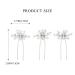 Latious Rhinestone Wedding Hair Pins - Pack of 3 | Bridal Hair Accessories for Women - Buy Online on GoSupps.com