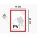 Notlok Safety Work PV Sign - Weatherproof PVC Plate with Foam Adhesive Tape | Indoor & Outdoor Use | 2-Pack Photovoltaic Stickers (15x20 cm & 10x20 cm) - Buy Online on GoSupps.com