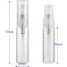 TIANZD Pack of 25 Empty 5ml Clear Transparent Glass Fine Mist Pump Spray Bottles Travel Mini Portable Spray Perfume Cosmetic Containers Sample Vials Refillable with Funnel and Dropper - Buy Online on GoSupps.com