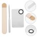 Buy Minkissy 6 Sets Palette Makeup Foundation & Mixing Tools | Professional Artist Supplies | Nail Polish Mixer Tray | Korean Makeup Spatula & Color Plates - Buy Online on GoSupps.com