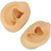 Pomya Left Right Silicone Ear Model Flexible Simulation Silicone Ear Model 2 Pair 3D for Practice (Dark Skin Color and Skin Color) - Buy Online on GoSupps.com