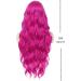 Long Hot Pink Wigs for Women | Curly Wavy Synthetic Costumes | Perfect for Halloween & Parties - Buy Online on GoSupps.com