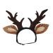 POPETPOP Dog Antlers Costume-Dog Elk Antler Reindeer Hat Cap Cat Christmas Costume Outfits Cat Headwear Small Big Dog Hat Headwear Hair Grooming Accessories-Large