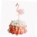 CAXUSD 6pcs Sprinkles Cake Decorations Flamingo Cupcake Picks Candle Decor Hawaiian Decorations Cake Insert- Cake Ornament Cake Topper Cake Insert Card Happy Birthday Banquet Toothpick Pink 6pcs - Buy Online on GoSupps.com