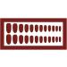 Press on Nails 3 Sets Matte Frosted Artificail Nails Wine Red Press-on Nails Long Fake Nail for Women Girls (Color : Red) (Color : Red) (Red) - Buy Online on GoSupps.com